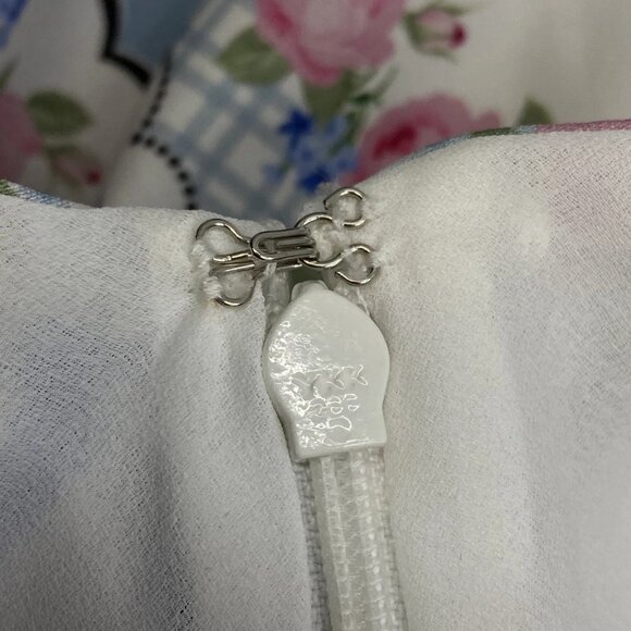 For Love & Lemons Women’s Mae Floral Strapless Slip Midi Dress – Ivory/Multi XS - Picture 7 of 13